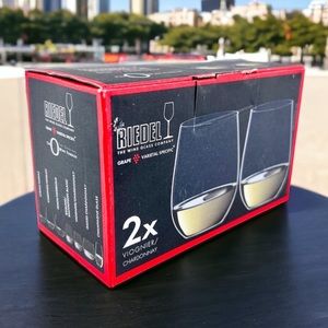 Riedel - 'O' Chardonnay/Viognier Stemless Crystal Wine Glasses / Set of 2